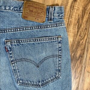Levi's 550 Vintage Relaxed Fit Blue Jeans Sz 40x 32 Made USA